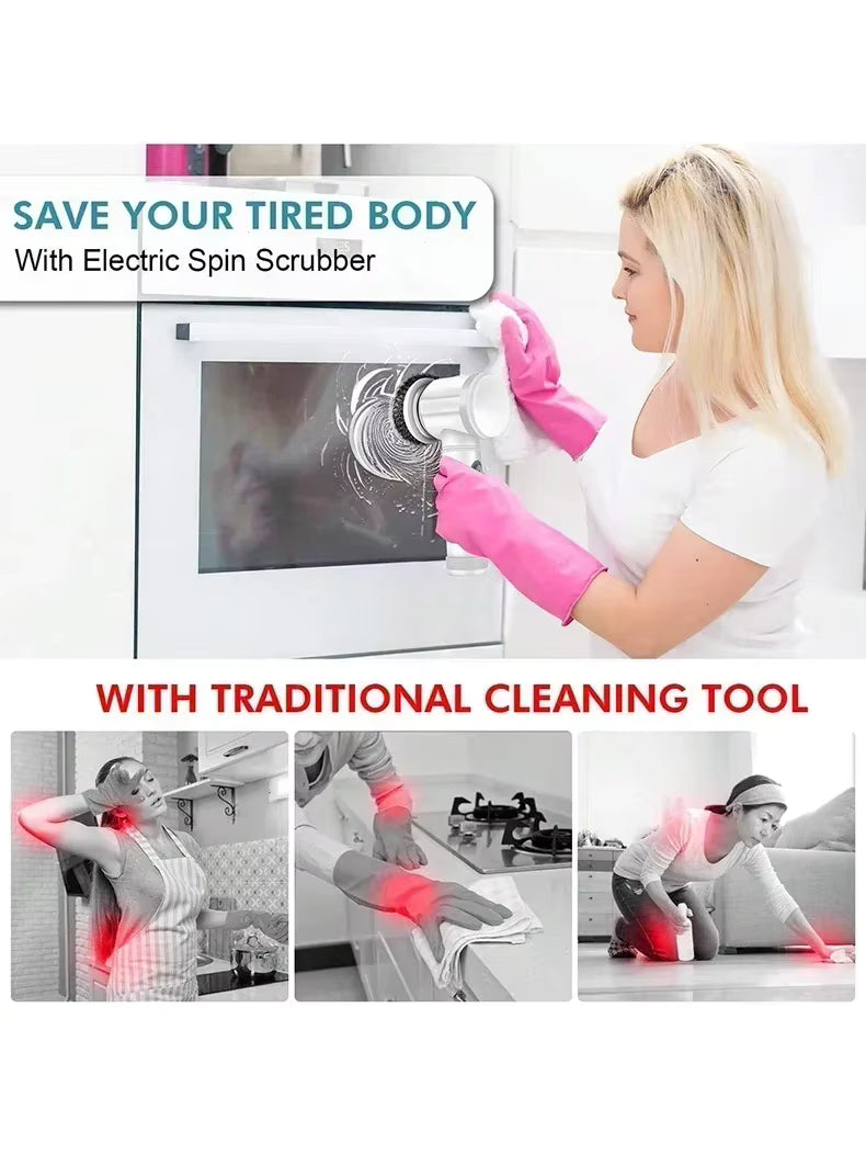 NovaScrub™ Pro | Cordless Electric Spin Scrubber